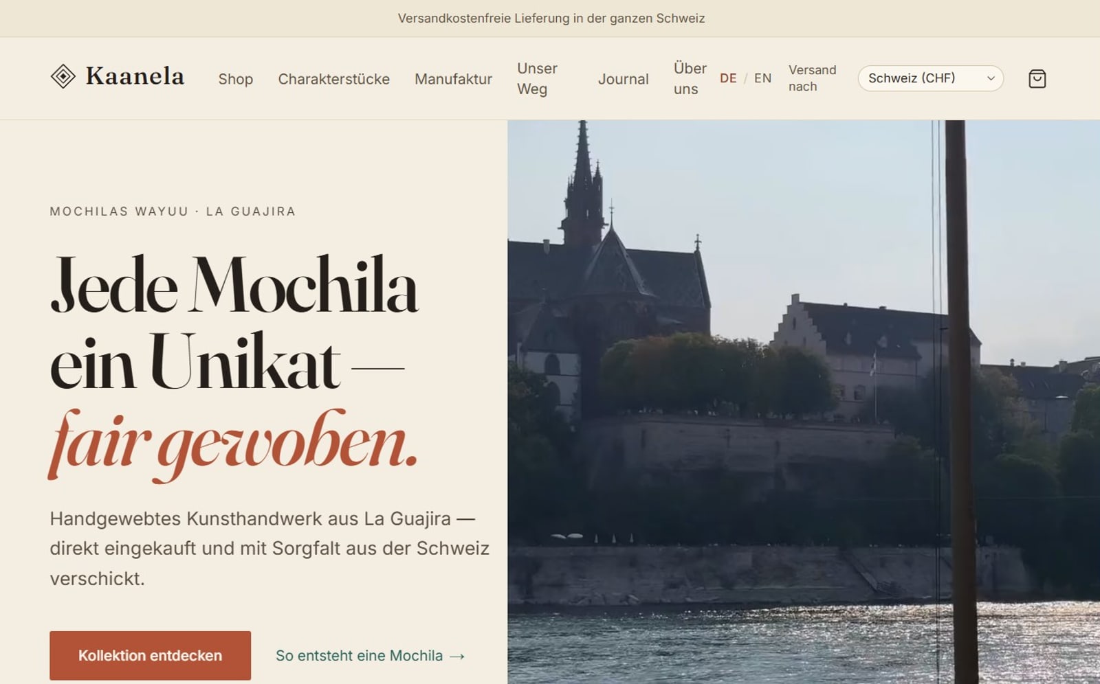 Startseite von kaanela.ch